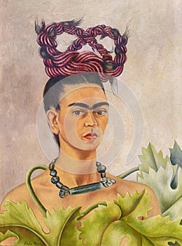 Self-portrait with braid, 1941 painting by Frida Kahlo